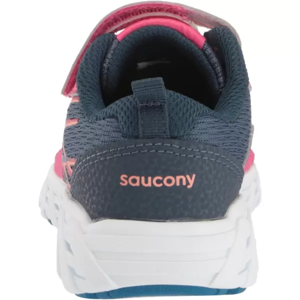 imageSaucony UnisexChild Wind Alternative Closure 20 Running ShoeNavyBerry