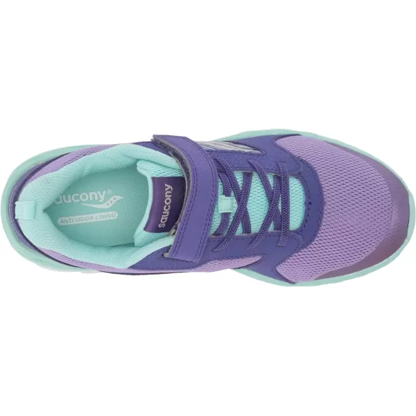 imageSaucony UnisexChild Wind Alternative Closure 20 Running ShoePurpleTurq