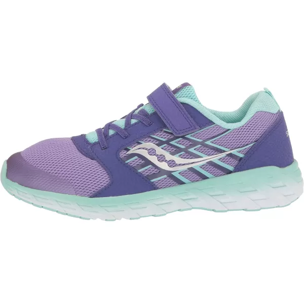 imageSaucony UnisexChild Wind Alternative Closure 20 Running ShoePurpleTurq