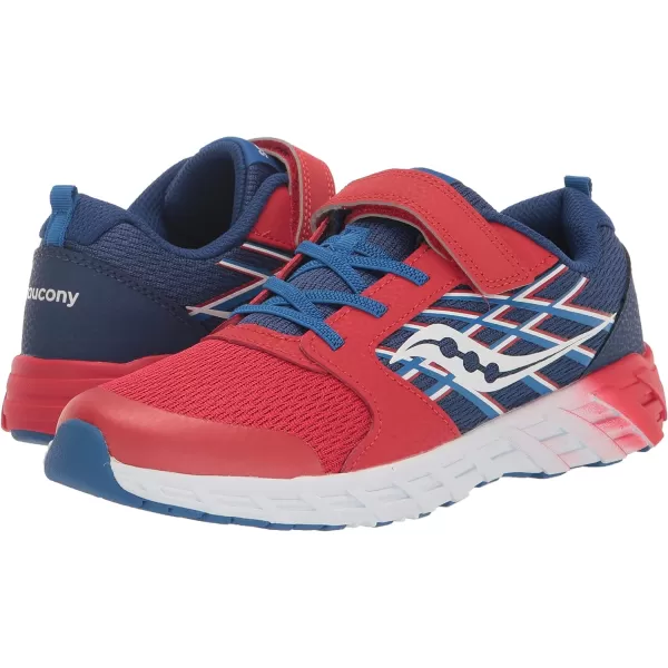 imageSaucony UnisexChild Wind Alternative Closure 20 Running ShoeRedBlue