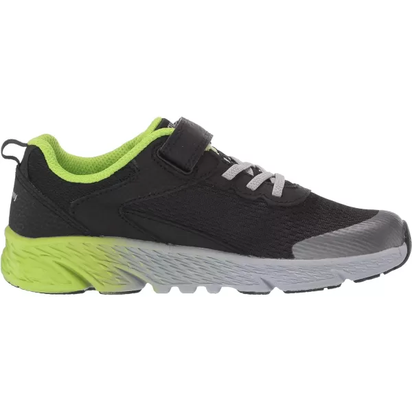 imageSaucony UnisexChild Wind Alternative Closure Running ShoeBlackGreen
