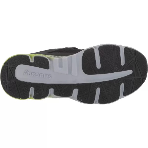 imageSaucony UnisexChild Wind Alternative Closure Running ShoeBlackGreen