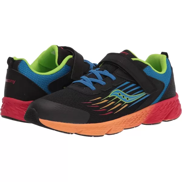 imageSaucony UnisexChild Wind Alternative Closure SneakerBlack Multi