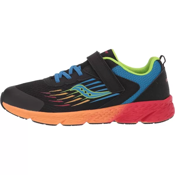 imageSaucony UnisexChild Wind Alternative Closure SneakerBlack Multi