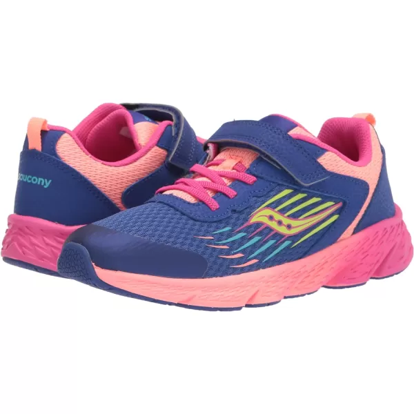 imageSaucony UnisexChild Wind Alternative Closure SneakerBlue Multi