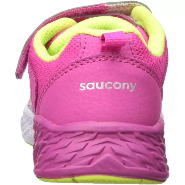 imageSaucony UnisexChild Wind Alternative Closure SneakerGreyPink