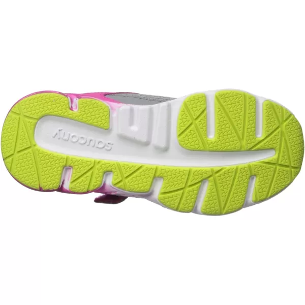 imageSaucony UnisexChild Wind Alternative Closure SneakerGreyPink