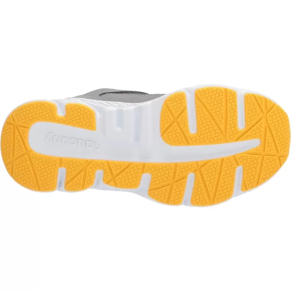 imageSaucony UnisexChild Wind Alternative Closure SneakerGreyRedYellow
