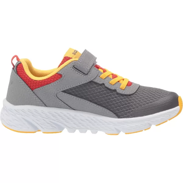 imageSaucony UnisexChild Wind Alternative Closure SneakerGreyRedYellow