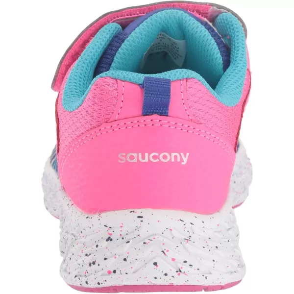 imageSaucony UnisexChild Wind Alternative Closure SneakerPinkBlue