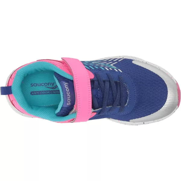imageSaucony UnisexChild Wind Alternative Closure SneakerPinkBlue