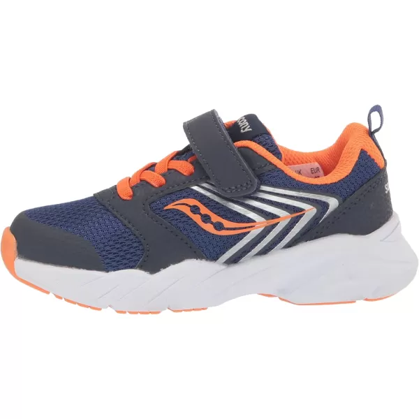 imageSaucony UnisexChild Wind FST Ac SneakerNavyOrange