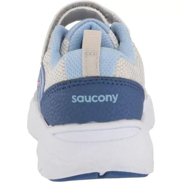 imageSaucony UnisexChild Wind FST Ac SneakerSilverBluePink