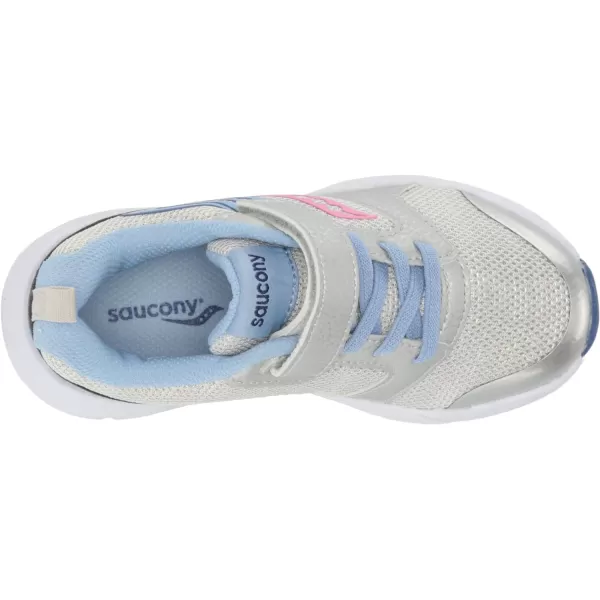 imageSaucony UnisexChild Wind FST Ac SneakerSilverBluePink