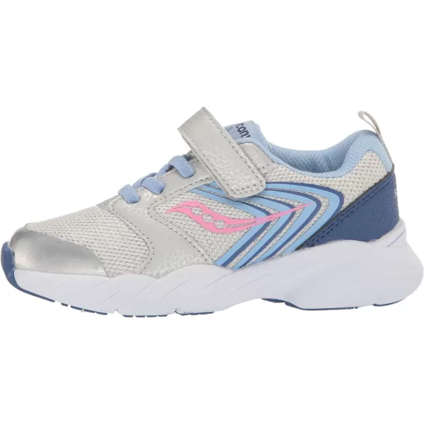 imageSaucony UnisexChild Wind FST Ac SneakerSilverBluePink