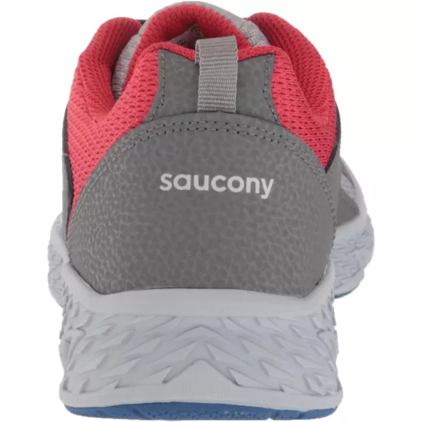 imageSaucony UnisexChild Wind Running ShoeGreyBlueRed