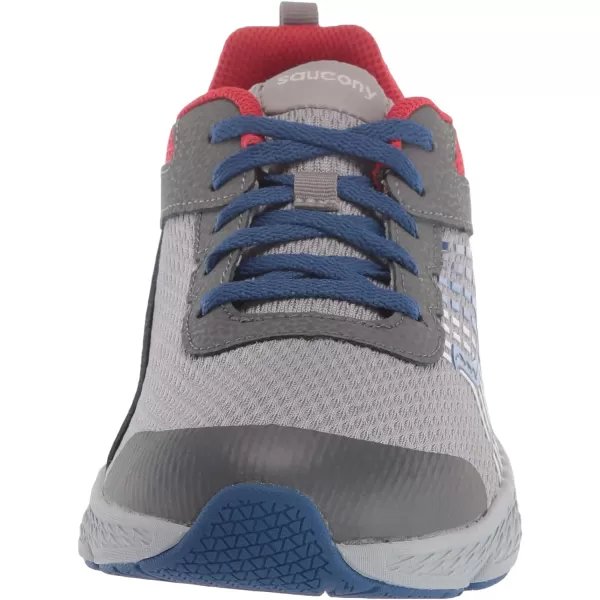 imageSaucony UnisexChild Wind Running ShoeGreyBlueRed