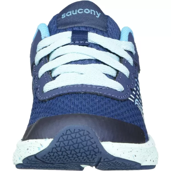 imageSaucony UnisexChild Wind Running ShoeNavyTurquoise