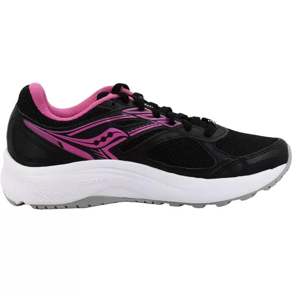 imageSaucony Womens Cohesion 14 Road Running ShoeBlackPinkYellow