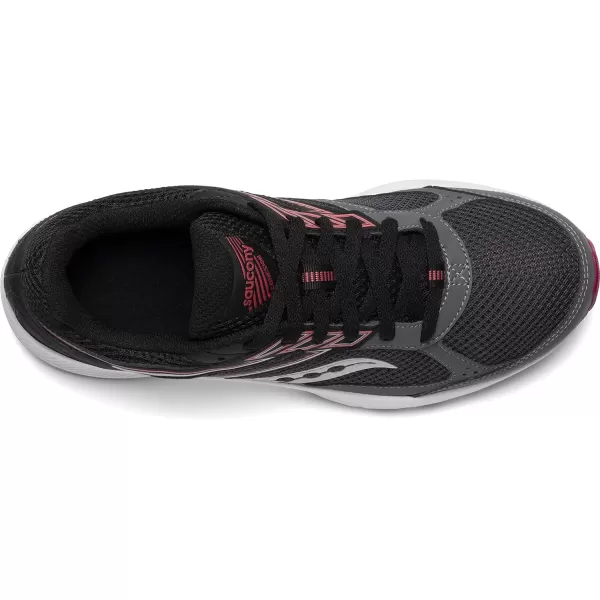 imageSaucony Womens Cohesion 14 Road Running ShoeCharcoalCoral