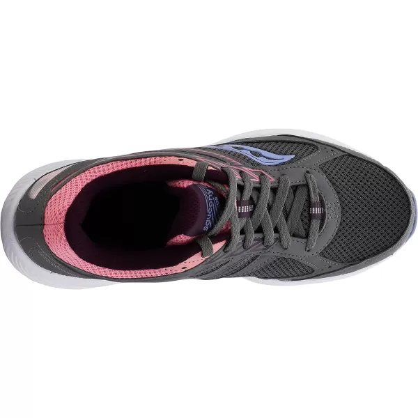 imageSaucony Womens Cohesion 14 Road Running ShoeGreyPinkBlue