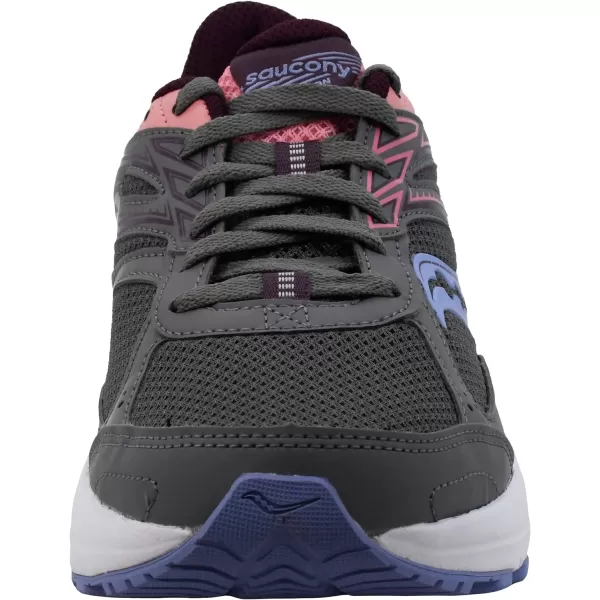 imageSaucony Womens Cohesion 14 Road Running ShoeGreyPinkBlue