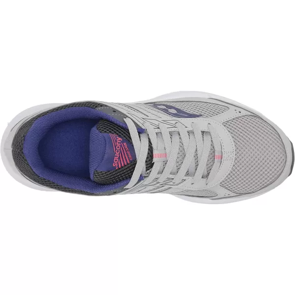 imageSaucony Womens Cohesion 14 Road Running ShoeGreyPurple