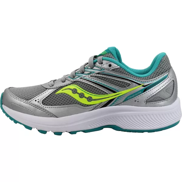 imageSaucony Womens Cohesion 14 Road Running ShoeGreyTealCitron