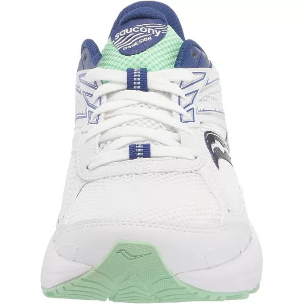 imageSaucony Womens Cohesion 14 Road Running ShoeWhiteNavyMint