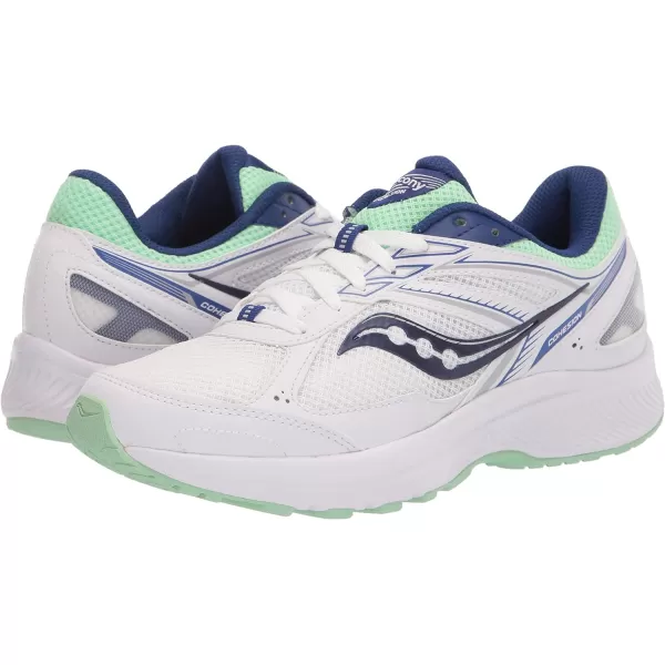 imageSaucony Womens Cohesion 14 Road Running ShoeWhiteNavyMint