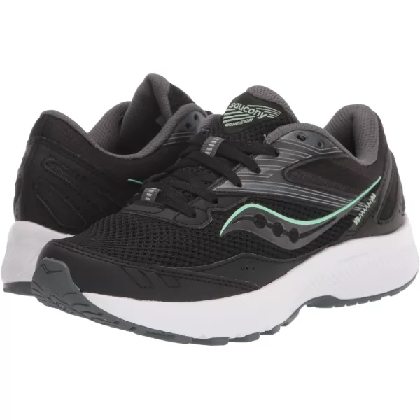 imageSaucony Womens Cohesion 15 Running ShoeBlackMeadow