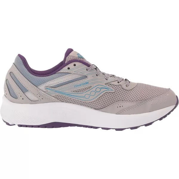 imageSaucony Womens Cohesion 15 Running ShoeSmokeGrape Pop