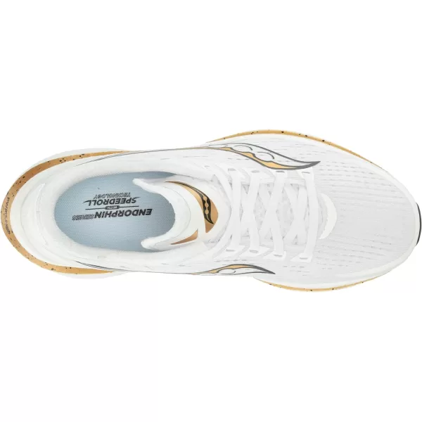 imageSaucony Womens Endorphin Speed 3 Running ShoeWhiteGold