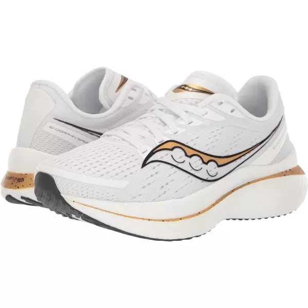 imageSaucony Womens Endorphin Speed 3 Running ShoeWhiteGold