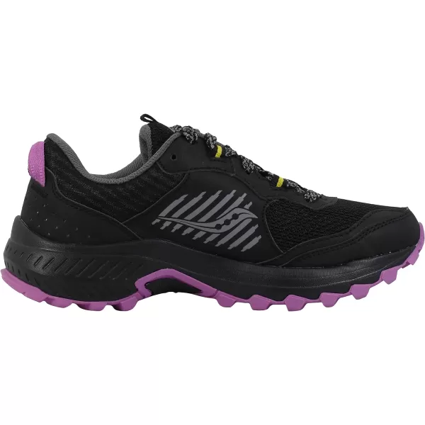 imageSaucony Womens Excursion Tr15 Trail Running ShoeBlackPurpleYellow