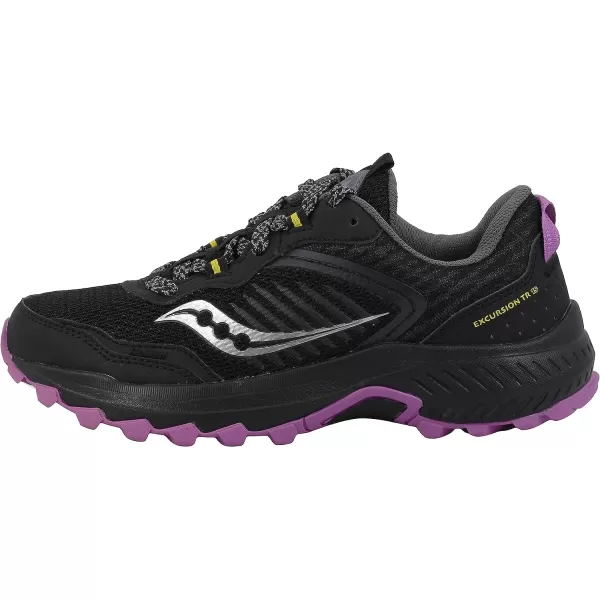 imageSaucony Womens Excursion Tr15 Trail Running ShoeBlackPurpleYellow