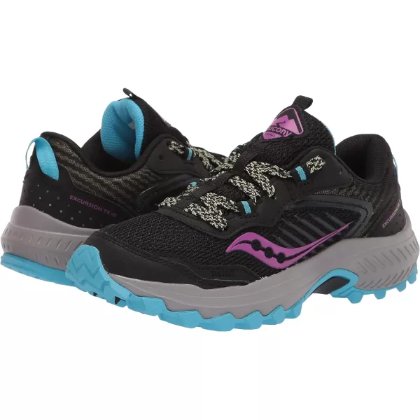 imageSaucony Womens Excursion Tr15 Trail Running ShoeBlackRazLime