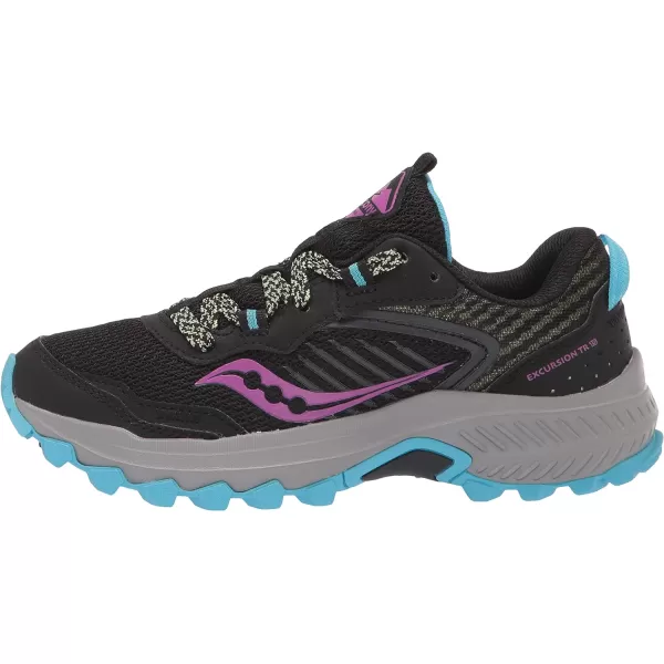 imageSaucony Womens Excursion Tr15 Trail Running ShoeBlackRazLime