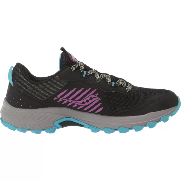 imageSaucony Womens Excursion Tr15 Trail Running ShoeBlackRizLime