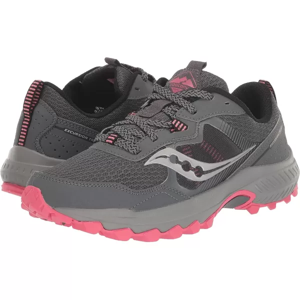 imageSaucony Womens Excursion Tr16 Trail Running ShoeGreyCoral