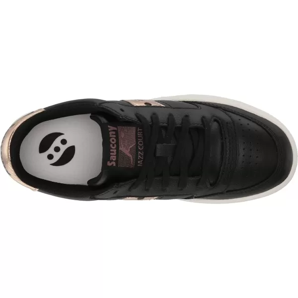 imageSaucony Womens Jazz Court SneakerBlackRose Gold