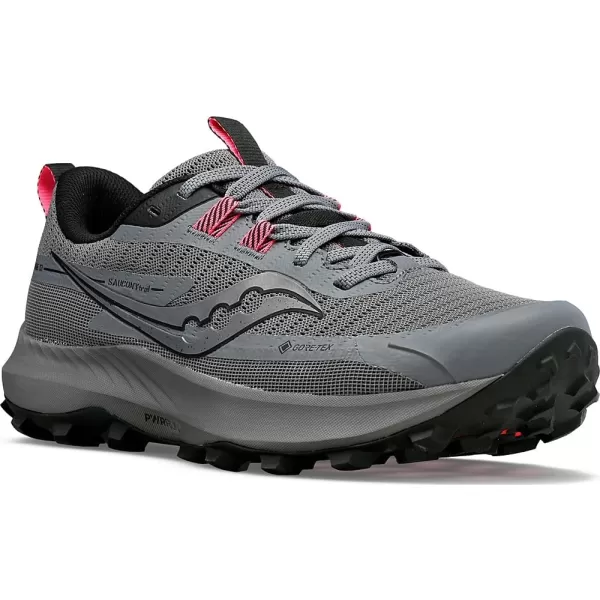 imageSaucony Womens Peregrine 13 Trail Running ShoeGravelBlack