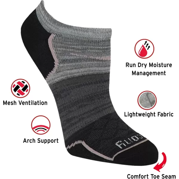 imageSaucony Womens Performance Super Lite Noshow Athletic Running Socks MultipackPink Assorted 8 Pairs