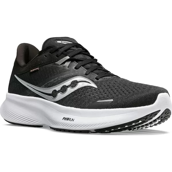 imageSaucony Womens Ride 16 SneakerBlackWhite