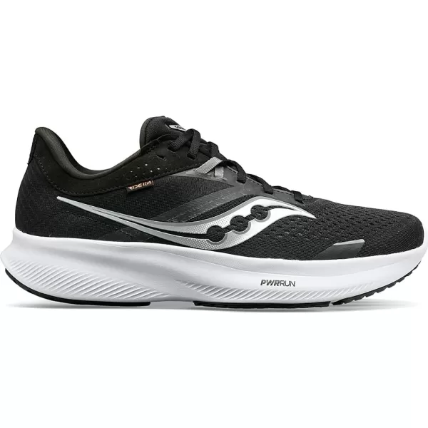 imageSaucony Womens Ride 16 SneakerBlackWhite