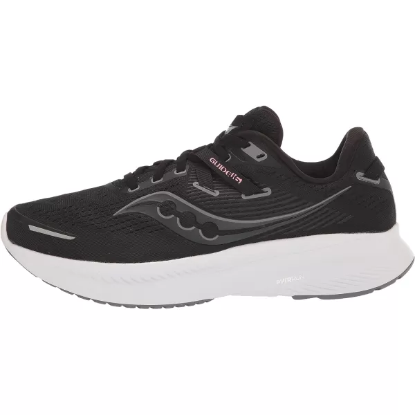 imageSaucony Womens Ride 16 SneakerBlackWhite