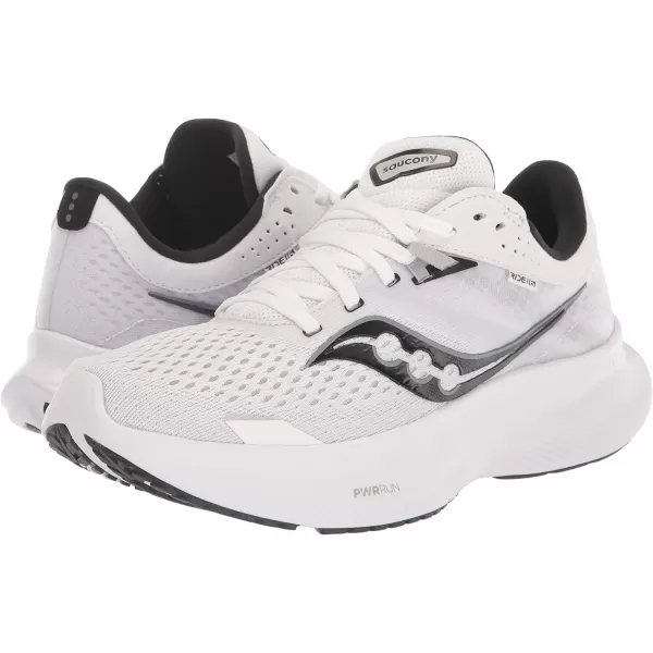 imageSaucony Womens Ride 16 SneakerWhiteBlack