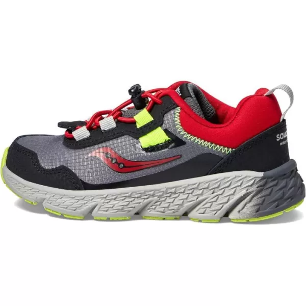 imageSaucony Boys Wind Shield 30 Little KidBig KidGreyRedCitron