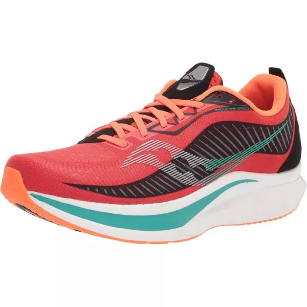 imageSaucony Mens Endorphin Speed 2 Running ShoeScarletBlack