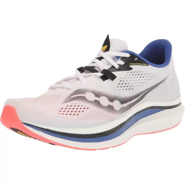 imageSaucony Mens Endorphin Speed 2 Running ShoeWhiteBlackVizi